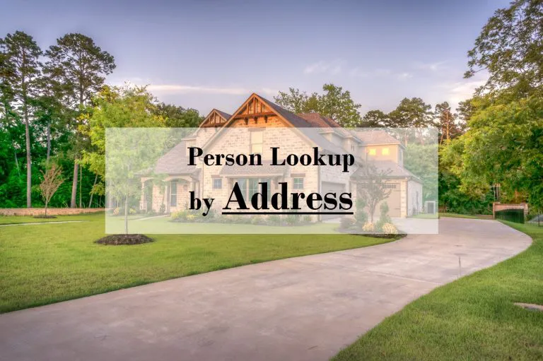 person lookup by address