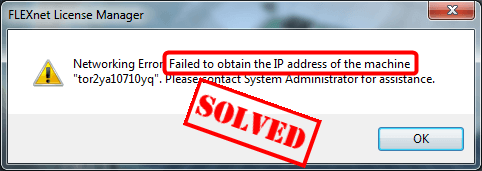 Failed to obtain IP address [Solved]