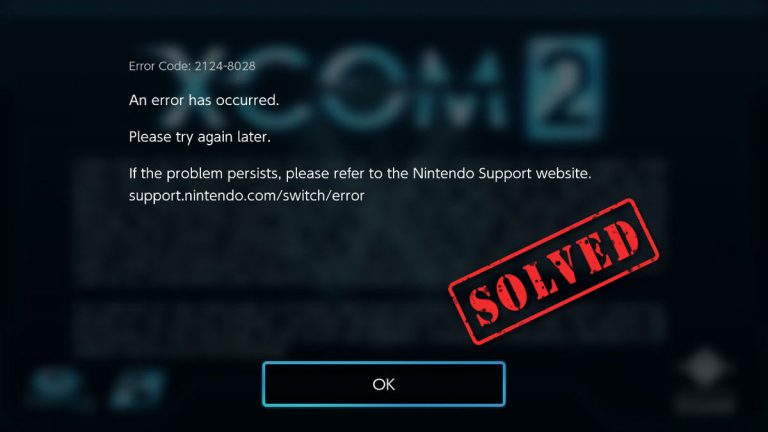 Nintendo Switch Error Code 2124-8028