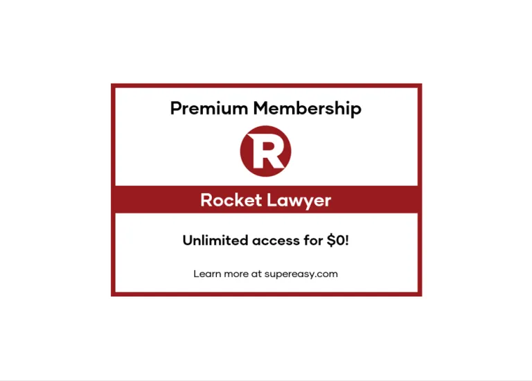 Rocket Lawyer 7-Day Free Trial for Premium Membership