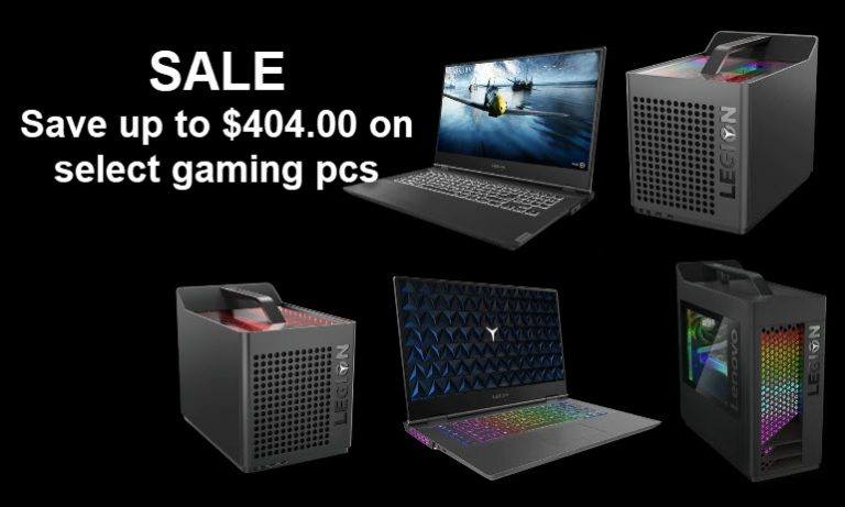 Save up to $404 on select gaming pcs